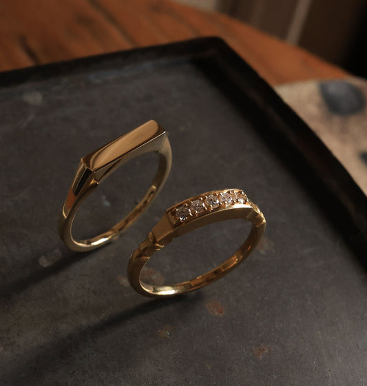 18金　遺骨リング　指輪　刻印無料